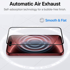 Easy Install Box Dust-Free Screen-Printed HD Tempered Glass Film, For iPhone 17e / 16e