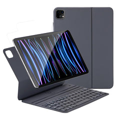 Dual-sided Clip Magnetic Keyboard Leather Case, For iPad Air 11 2025 / 2024 / Pro 11