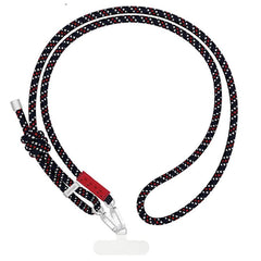 Recycled polyester yarn color-blocked woven hanging rope