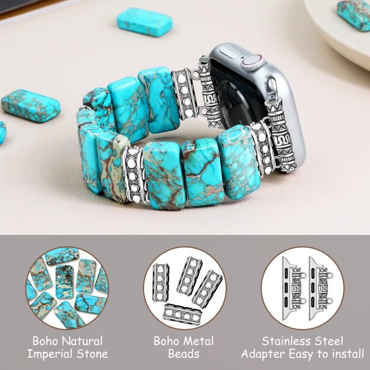 Imperial Stone Ceramic Bracelet Watch Band, For Apple Watch 46mm / 49mm / 45mm / 44mm, For Apple Watch 42mm / 41mm / 40mm / 38mm