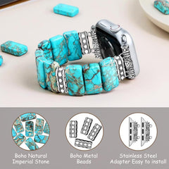 Imperial Stone Ceramic Bracelet Watch Band, For Apple Watch 46mm / 49mm / 45mm / 44mm, For Apple Watch 42mm / 41mm / 40mm / 38mm