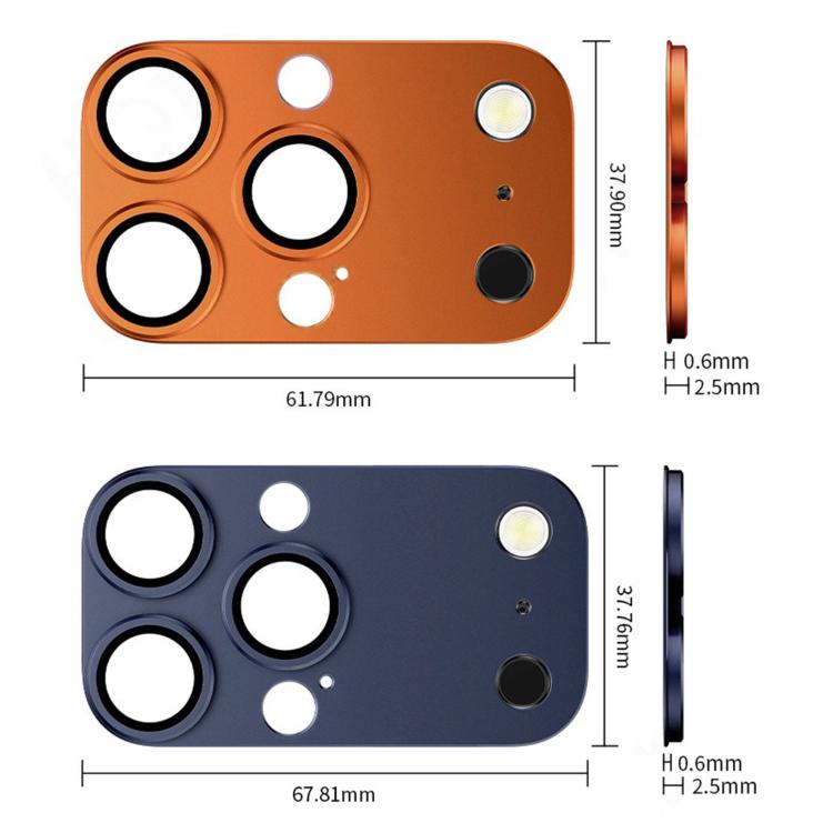 Kalebol Instant 17 Pro Max Full Coverage Metal Lens Film Protector, For iPhone 14 Pro Max