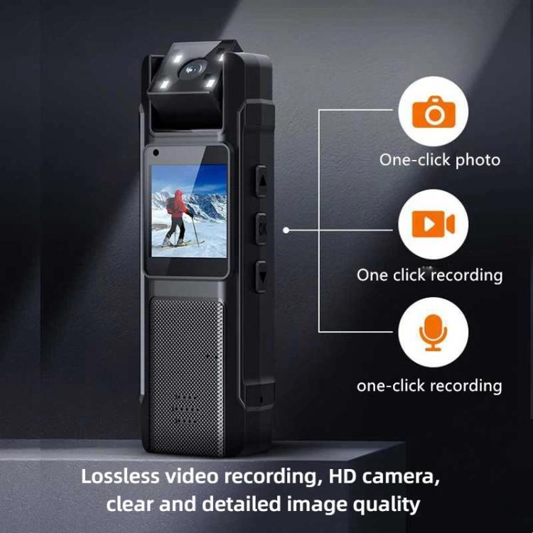 4K Portable Clip-on 180 Degree Rotating Lens Video Recorder Body Camera, DS-DG90144