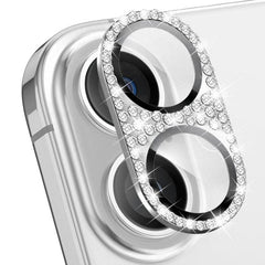 ENKAY Hat-Prince Blink Diamond Camera Lens Aluminium Alloy Tempered Glass Film, For iPhone 17