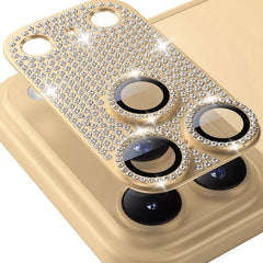 ENKAY Hat-Prince Blink Diamond Camera Lens Aluminium Alloy Tempered Glass Film, For iPhone 17 Pro Max