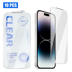 10pcs 3D Curved Edge Zero-Border Borderless HD Tempered Glass Film, For iPhone 14 Plus, For iPhone 14, For iPhone 14 Pro, For iPhone 14 Pro Max, For iPhone 13 Pro Max, For iPhone 13 Pro, For iPhone 13