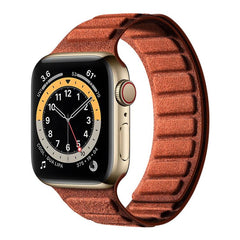 Square Magnetic Suede Watch Band, For Apple Watch 46mm / 49mm / 45mm / 44mm, For Apple Watch 42mm / 41mm / 40mm / 38mm