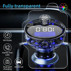 C10 USB / Type-C Multifunctional Car MP3 Player BT Hands-Free FM Transmitter Car Charger, C10
