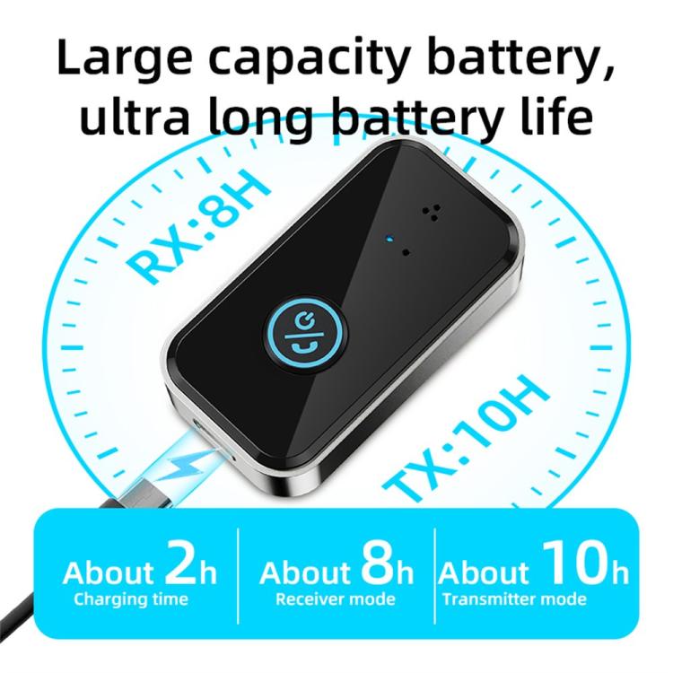 B4S Car Bluetooth 5.3 Wireless Transmitter Receiver 3.5mm Audio Adapter