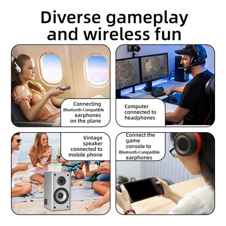 B4S Car Bluetooth 5.3 Wireless Transmitter Receiver 3.5mm Audio Adapter