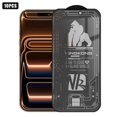 10pcs 3D Large Arc Edge Electroplated Explosion-Proof Scratch-Resistant Full-Screen 28-Degree Privacy Tempered Glass Film, For iPhone 17 Pro Max, For iPhone 17 Pro, For iPhone 17, For iPhone Air, For iPhone 16 Pro Max, For iPhone 16 Pro, For iPhone 16 ...
