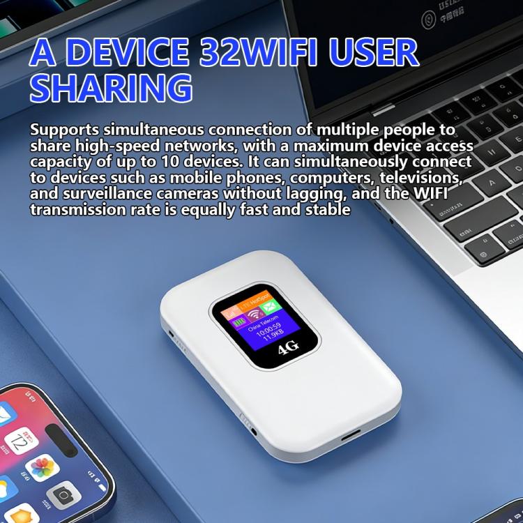 M1-E Eurasian Version 2 Antennas WiFi 6 300Mbps Portable Hotspot 4G LTE Mobile WiFi Router, Eurasian Version 2 Antennas