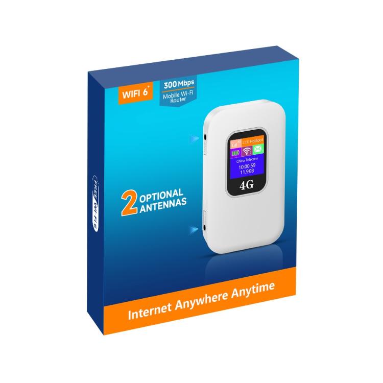 M1-E Eurasian Version 2 Antennas WiFi 6 300Mbps Portable Hotspot 4G LTE Mobile WiFi Router, Eurasian Version 2 Antennas