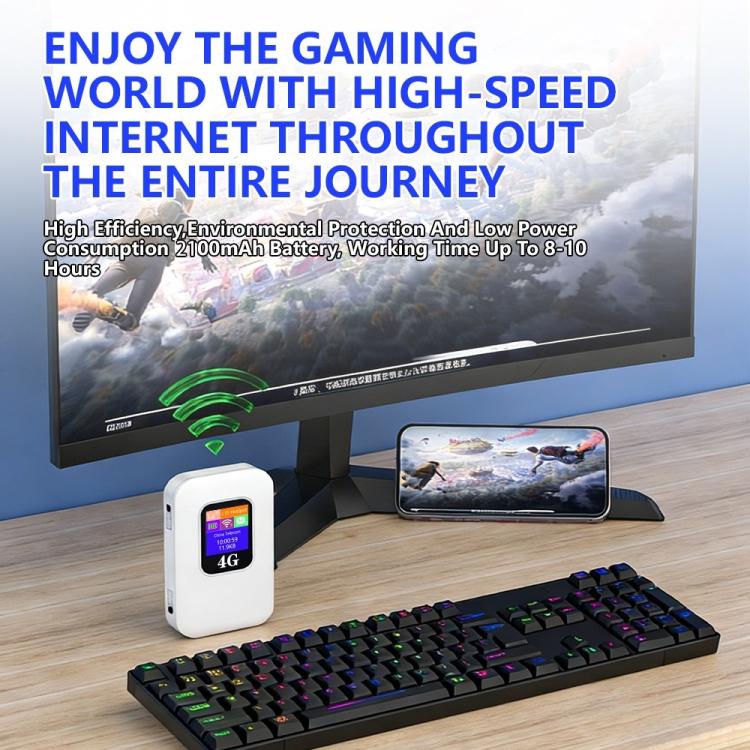 M1-E Eurasian Version CRC9 Port Smart WiFi 6 300Mbps Portable Hotspot 4G LTE Mobile WiFi Router, Eurasian Version CRC9 Port