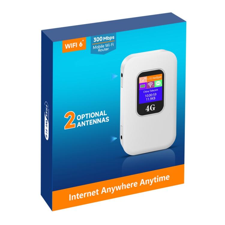 M1-E Eurasian Version CRC9 Port Smart WiFi 6 300Mbps Portable Hotspot 4G LTE Mobile WiFi Router, Eurasian Version CRC9 Port