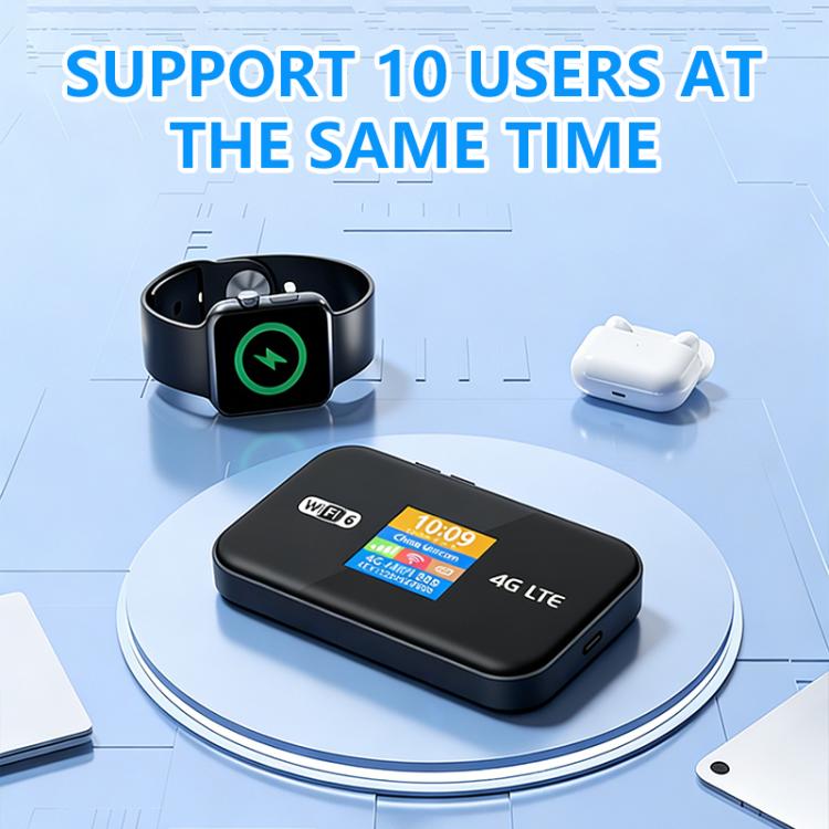 MF967P-E Color Screen 300Mbps Portable Hotspot 4G LTE Mobile WiFi 6 Router Eurasian Version, MF967P-E with Color Screen