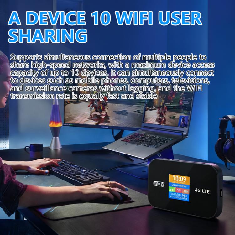 MF967P-E Color Screen 300Mbps Portable Hotspot 4G LTE Mobile WiFi 6 Router Eurasian Version, MF967P-E with Color Screen