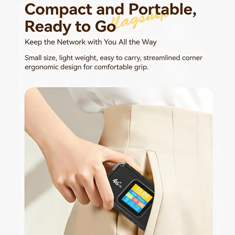 MF967B-E Color Display 300Mbps WiFi6 Portable 4G LTE Mobile Hotspot Router Eurasian Version