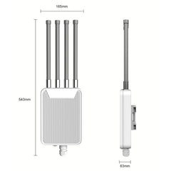 HW3000M AX3000 Outdoor Wireless AP WiFi 6 Dual Band WiFi Router 3000Mbps High Power Modem, US Plug, EU Plug, UK Plug, AU Plug