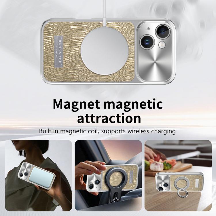 Flowing Water Ripple Magnetic Shockproof Phone Case, For iPhone 13