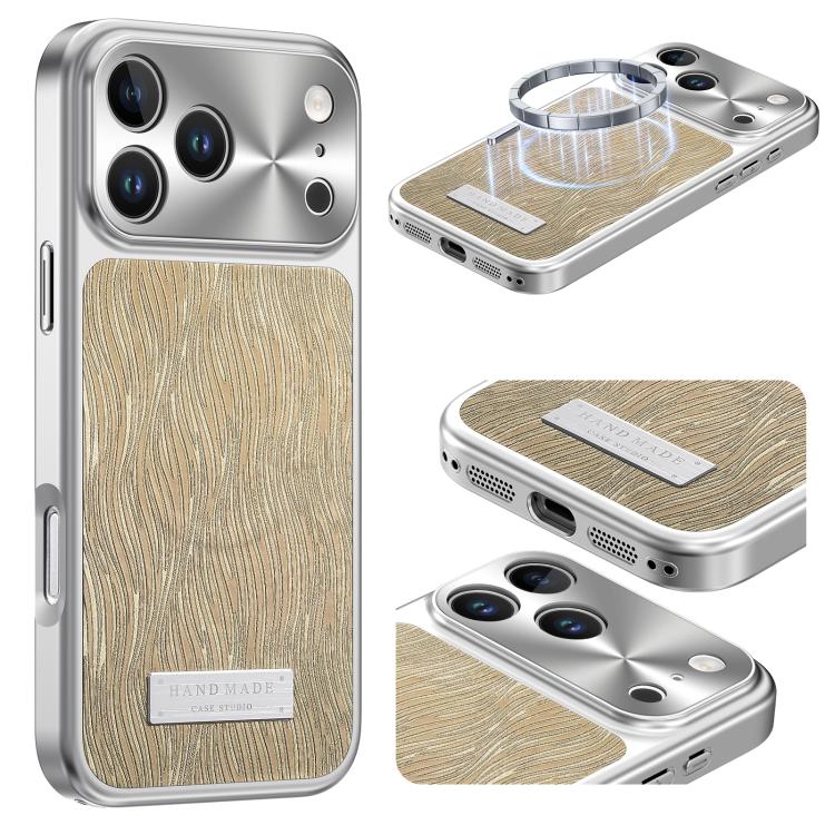 Flowing Water Ripple Magnetic Shockproof Phone Case, For iPhone 17 Pro Max, For iPhone 17 Pro