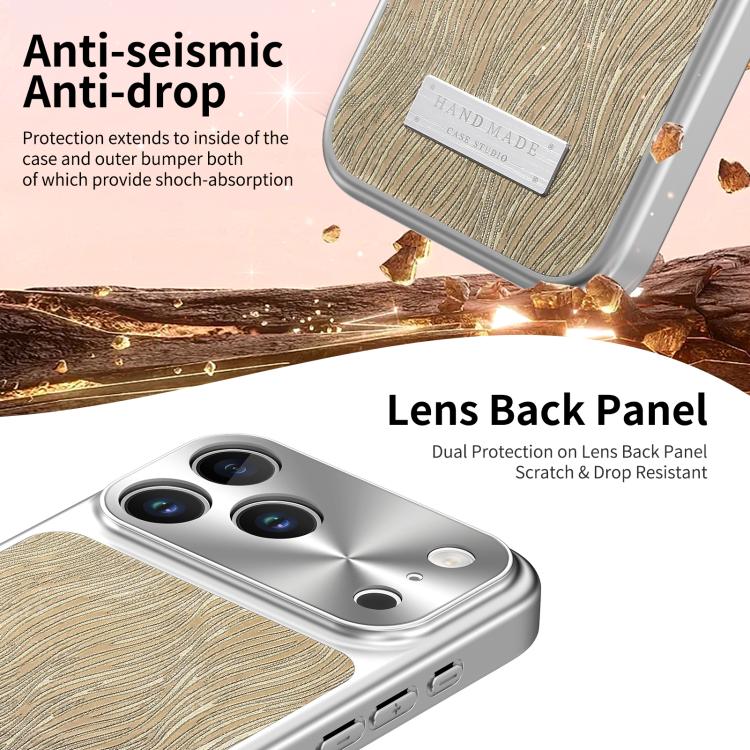 Flowing Water Ripple Magnetic Shockproof Phone Case, For iPhone 17 Pro Max, For iPhone 17 Pro