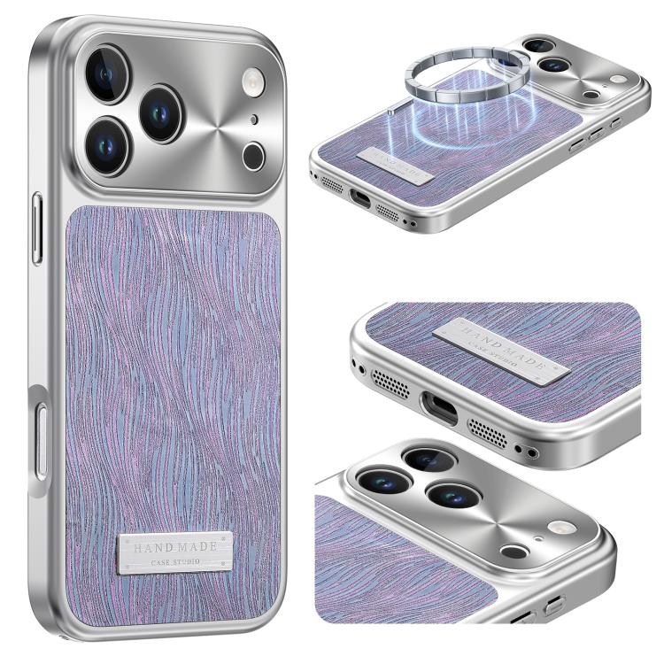 Flowing Water Ripple Magnetic Shockproof Phone Case, For iPhone 17 Pro Max, For iPhone 17 Pro