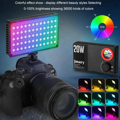 JMARY FM-180RGB For Photography DSLR Camera RGB LED Video Light 20W Fill Light