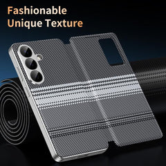 Rainbow Plaid Pattern Smart View Vegan Leather Phone Case, For Samsung Galaxy S26+ 5G, For Samsung Galaxy S26 Ultra 5G, For Samsung Galaxy S26 5G, For Samsung Galaxy A57 5G