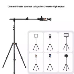 YUNTENG VCT-5288 Overhead 360 Degree Adjustable Crossbar Tripod 205cm Extended Tripod, VCT-5288