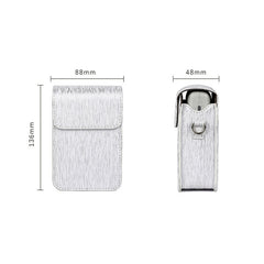 Richwell Brushed Camera Case PU Leather Case for Fujifilm Instax Mini Liplay Instant Camera, Black, White, Gold