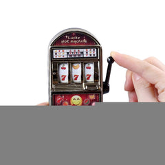 Mini Slot Machine Toy Rotatable Stress Reliever Children Party Jackpot Funny Jokes Play Toy, Random Color, Mini Slot Machine Toy