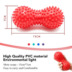 Peanut Shape Relieve Muscle Pain PVC Spike Massage Ball, Peanut Shape PVC Massage Ball(Green)