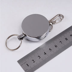 Resilience Steel Wire Rope Elastic Sporty Retractable Anti Lost Keychain, Resilience Steel Wire Rope Keychain