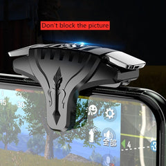 2 Pairs F01 Electroplating Mechanical Shaft Bidirectional Button Auxiliary Shooting Game Handle for Mobile Phones within The Thickness of 6.1-12.0mm, F01