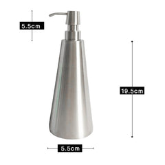 800ml Stainless Steel Soap Dispenser Cone Hand Sanitizer Bottle, 800ml