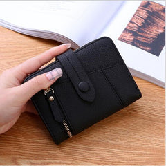 Women Two-folding Wallet Multi-function Clutch Bag Small Wallet, Two-folding Black, Two-folding Sky Blue, Two-folding Green, Two-folding Dark Blue
