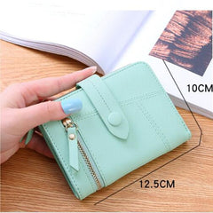 Women Two-folding Wallet Multi-function Clutch Bag Small Wallet, Two-folding Black, Two-folding Sky Blue, Two-folding Green, Two-folding Dark Blue