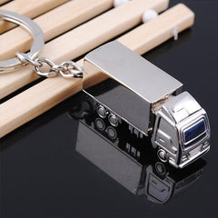 2 PCS Creative Keychain Metal Solid Van Gift Pendant, Van  Shape