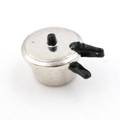 Doll House Mini Kitchen Pressure Cooker Cooking Tools Children Educational Toys, Pressure Cooker