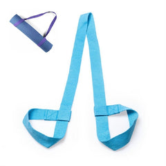 Cotton Rope Yoga Mat Strap Multifunctional Strapping Strap, Sky Blue, Navy, Dark Gray, Light Gray, Light Purple