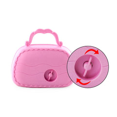 Creative Ballet Girl Handbag Design Music Jewelry Box, Pink, Green