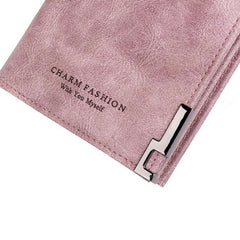 Fashion Ladies Zipper Long Dull Polish Retro PU Leather Wallet Clutch Coin Purse