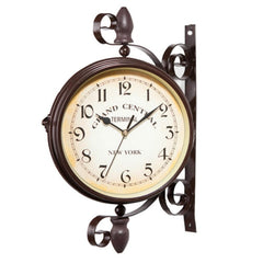 Classic Creative Cafe Decoration Bar Double-sided Wall Clock, Double-sided Wall Clock