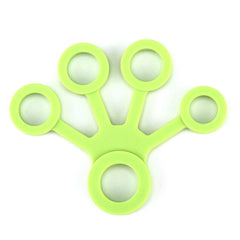 Finger Trainer Silicone Finger Tensioner Five Finger Tension Ring, 3 PCS Finger Trainer (Light Green (6.6LB)), 3 PCS Finger Trainer (Medium Green (8.8LB)), 3 PCS Finger Trainer (Dark Green (11LB))