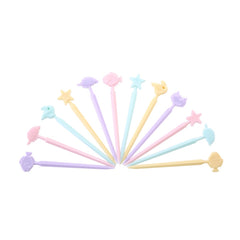 Creative Animal Cartoon Fruit Cake Fork Sign, Random Color Delivery