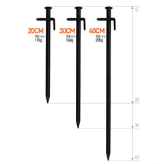 5 PCS Reinforced Long Outdoor Camping Tent Nail Steel Nails, 20cm