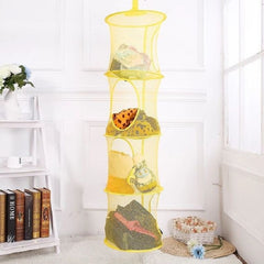 Foldable and Ventilated Four Box Toy Storage and Drying Basket
