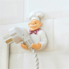 Cute Wall Self Adhesive Plug Resin Hook Kitchen Rack, Foot Drag, Hand Drag