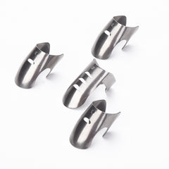 4 PCS / Set Adjustable Stainless Steel Finger Hand Guard Finger Protector Knife Slice Chop Safe Cooking Tools, 4 PCS / Set Finger Protector